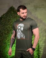 Тактична потоотводна футболка Girl oliva ПП7701 - Зображення 2