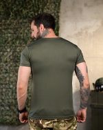Тактична вологовідвідна футболка «КАТИ» оливкова - Зображення 3