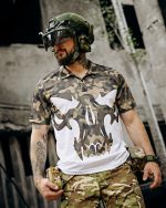 Мілітарі футболка-поло Oblivion Punisher мультикам - Зображення 3
