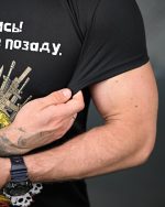 Тактична вологовідвідна футболка «Посміхнись» Black - Зображення 5