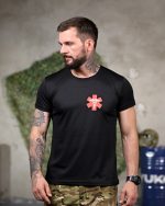 Тактична вологовідвідна футболка Medic Black - Зображення 2