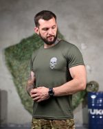 Тактична вологовідвідна футболка «Донецька область» оливкова - Зображення 3