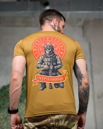 Тактична вологовідвідна футболка «Смерть зачекає» Coyote - Зображення 4