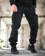 Зимові тактичні штани Softshell з флісовою підкладкою - Зображення 4