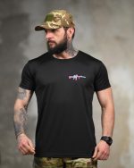 Тактична футболка Coolmax "Gun" чорна - Зображення 2