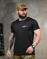 Тактична футболка Coolmax "Gun" чорна - Зображення 3