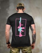 Тактична футболка Coolmax "Gun" чорна - Зображення 4