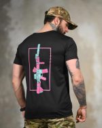 Тактична футболка Coolmax "Gun" чорна - Зображення 5