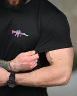 Тактична футболка Coolmax "Gun" чорна - Зображення 7