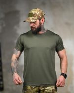 Тактична футболка Coolmax "Staff" оливкова - Зображення 2