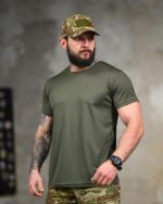 Тактична футболка Coolmax "Staff" оливкова - Зображення 3