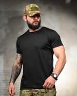 Тактична футболка Coolmax "Tactical" чорна - Зображення 3