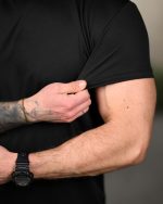 Тактична футболка Coolmax "Tactical" чорна - Зображення 6