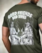 Тактична футболка Coolmax "Friends" оливкова - Зображення 6