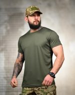 Тактична футболка Selion "Unlocked" оливковий - Зображення 3