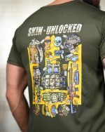 Тактична футболка Selion "Unlocked" оливковий - Зображення 6