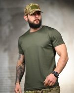 Тактична футболка Coolmax "Odin" оливкова - Зображення 3