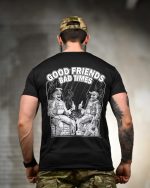 Тактична футболка Coolmax "Friends" чорна - Зображення 4