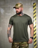Тактична футболка Selion «Всесвіт» Coolmax Oliva - Зображення 3