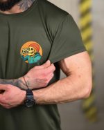 Тактична футболка SELION Revo Coolmax Oliva (принт Один ревас і на Донбас) - Зображення 7