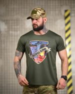 Тактична футболка Selion «Паливо» Coolmax Oliva - Зображення 2
