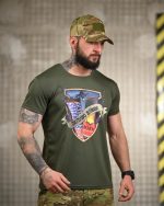 Тактична футболка Selion «Паливо» Coolmax Oliva - Зображення 4