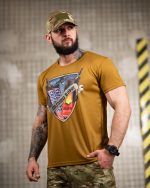 Тактична футболка Selion «Паливо» Coolmax Coyot - Зображення 3