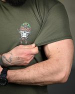 Тактична футболка Selion «Вікінг» Coolmax Oliva - Зображення 7