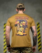 Тактична футболка Coolmax "Beach force" койот - Зображення 5