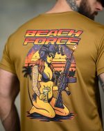 Тактична футболка Coolmax "Beach force" койот - Зображення 6