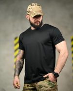 Тактична футболка Coolmax "Beach force" чорна - Зображення 3