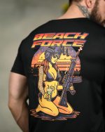 Тактична футболка Coolmax "Beach force" чорна - Зображення 6