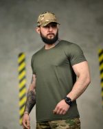 Тактична футболка Coolmax "Beach force" оливкова - Зображення 3