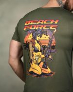 Тактична футболка Coolmax "Beach force" оливкова - Зображення 6