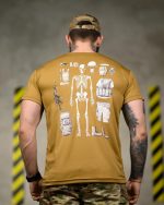 Тактична футболка Selion «Скелет» Coolmax Coyot - Зображення 5
