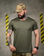 Тактична футболка Selion «Скелет» Coolmax Oliva - Зображення 2