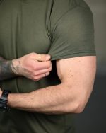 Тактична футболка Selion «Скелет» Coolmax Oliva - Зображення 7