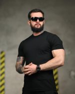 Бавовняна футболка SFERA чорна ВН1024 - Зображення 3