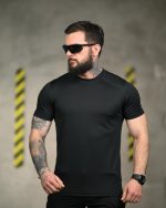 Тактична футболка потоотводяча intrigue black - Зображення 2