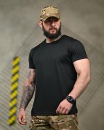 Тактична футболка Coolmax "Veteran" чорна - Зображення 3