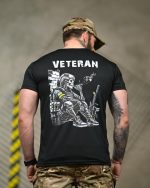 Тактична футболка Coolmax "Veteran" чорна - Зображення 5