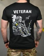 Тактична футболка Coolmax "Veteran" чорна - Зображення 6