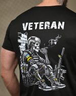Тактична футболка Coolmax "Veteran" чорна - Зображення 7