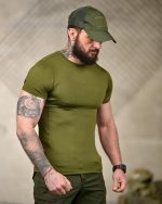 компресійна вологовідвідна футболка oliva ЛН2685 - Зображення 6