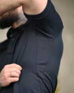 Тактичне поло з вентиляцією Lacoste Sport синє - Зображення 5