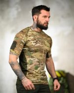 Компресійна потоотводяча футболка elit force SSO мультикам ШГ7263 - Зображення 7