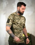 Компресійна потовідвідна футболка elit force SSO піксель ОЛ7259 - Зображення 7