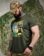 Тактична футболка Selion «Де я» Coolmax Oliva - Зображення 3