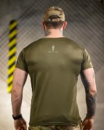 Тактична футболка Born of War «ПТСР Клаб» Coolmax Oliva - Зображення 8