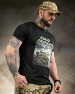 Тактична футболка Born of War «Ловці темряви» Coolmax Black - Зображення 6